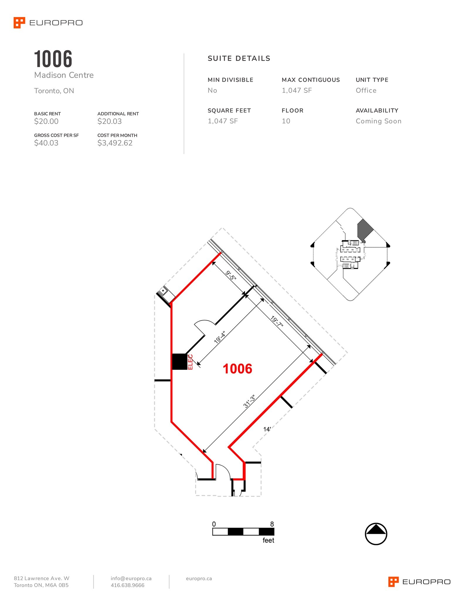 4950 Yonge St, Toronto, ON à louer Plan de site- Image 1 de 1