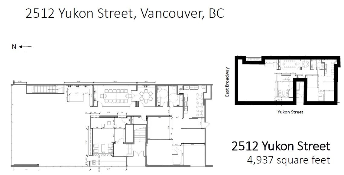 2512 Yukon St, Vancouver, BC for lease Floor Plan- Image 1 of 1