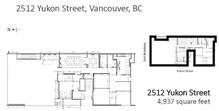 2512 Yukon St, Vancouver, BC for lease Floor Plan- Image 1 of 1