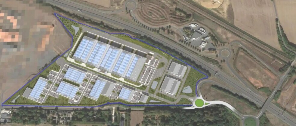 Bureau dans Réau à louer - Plan de site - Image 2 de 4
