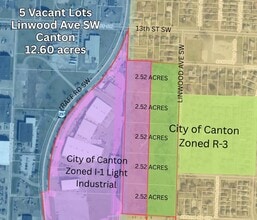 Linwood, Canton, OH - Aérien  Vue de la carte