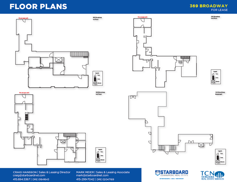 369 Broadway, San Francisco, CA for lease - Floor Plan - Image 2 of 2