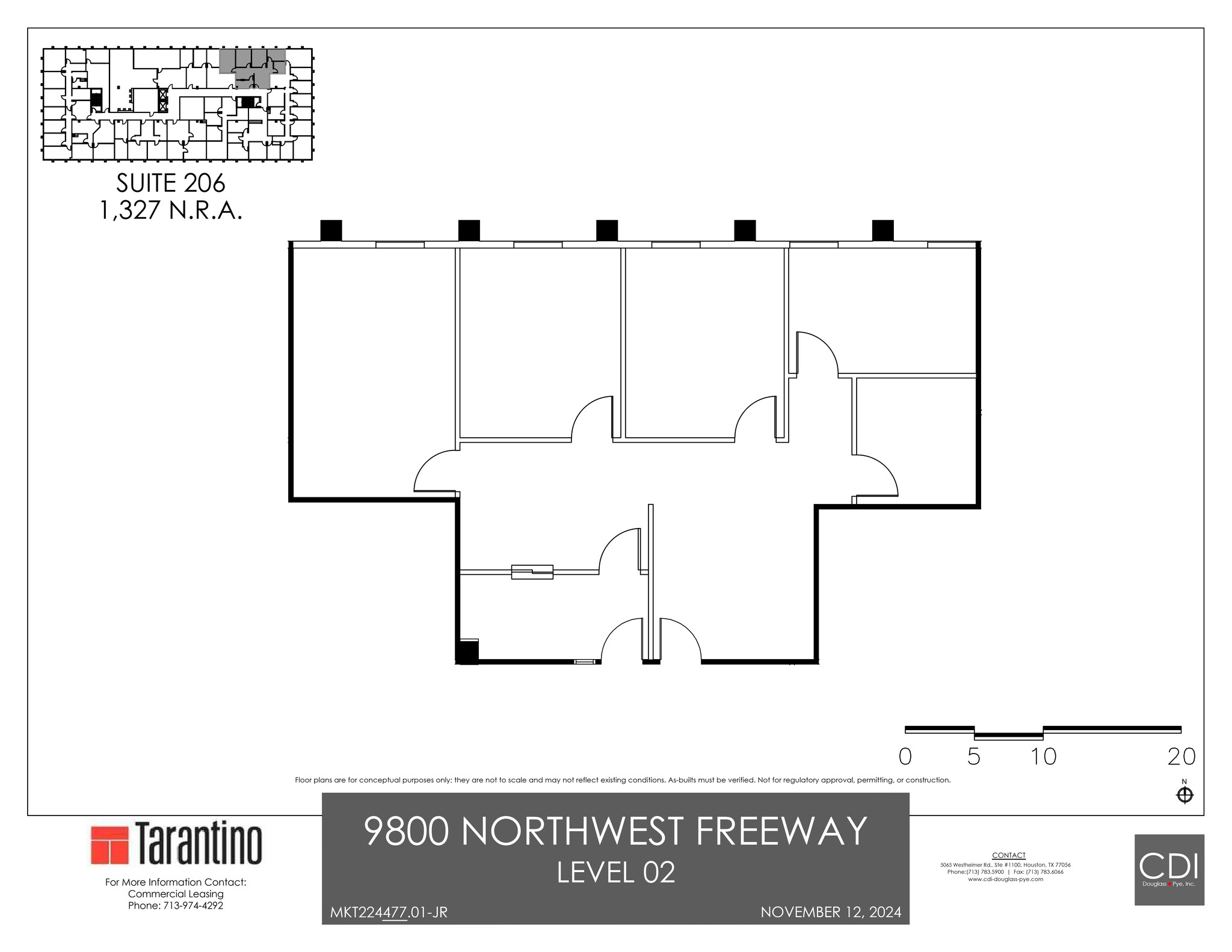 9800 Northwest Fwy, Houston, TX à louer Plan de site- Image 1 de 1