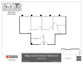 9800 Northwest Fwy, Houston, TX à louer Plan de site- Image 1 de 1