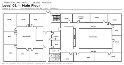 33900 Schoolcraft Rd, Livonia, MI for lease Floor Plan- Image 2 of 3