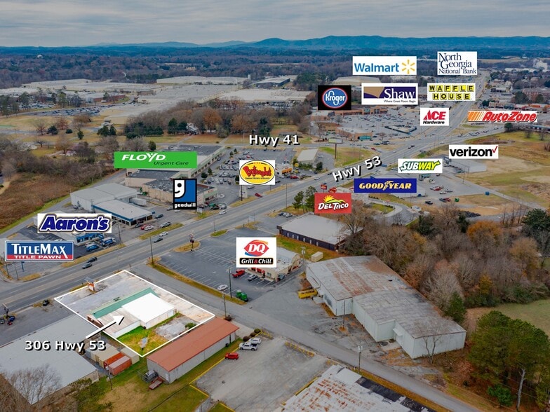 306 Highway 53 E, Calhoun, GA for sale - Aerial - Image 1 of 1