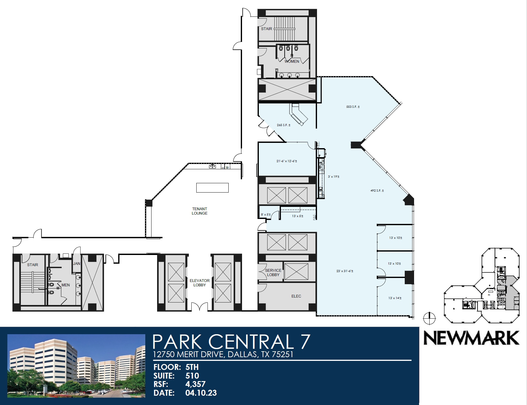 12750 Merit Dr, Dallas, TX à louer Plan d’étage- Image 1 de 1