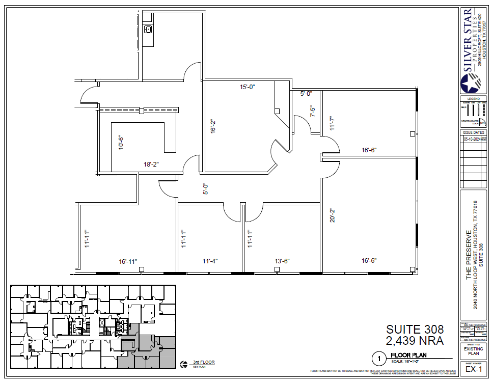 2000 N Loop Fwy W, Houston, TX à louer Plan d  tage- Image 1 de 1