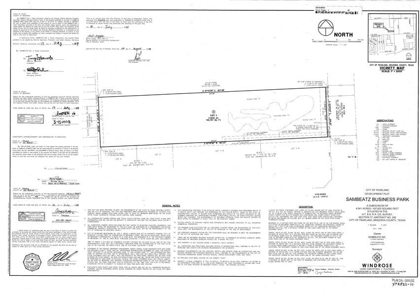 2932 Manvel Rd, Pearland, TX for sale - Plat Map - Image 2 of 15