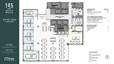 145 S Wells St, Chicago, IL à louer Plan d  tage- Image 1 de 1