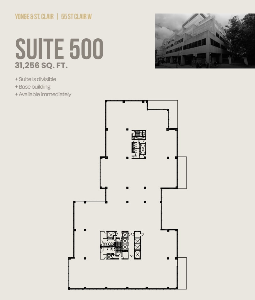 55 St Clair Ave W, Toronto, ON à louer Plan d’étage- Image 1 de 1