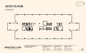 3000 Post Oak Blvd, Houston, TX for lease Floor Plan- Image 1 of 1