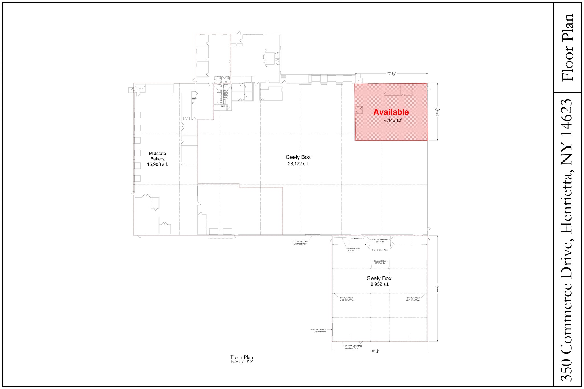 350 Commerce Dr, Rochester, NY à louer Plan de site- Image 1 de 6