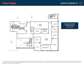 21605-21615 Plummer St, Chatsworth, CA à louer Plan d  tage- Image 1 de 1