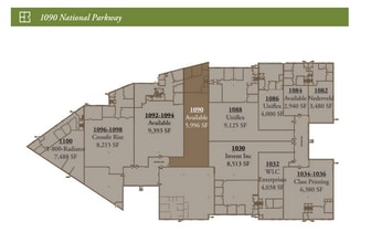 1026-1100 National Pky, Schaumburg, IL for lease Floor Plan- Image 1 of 1