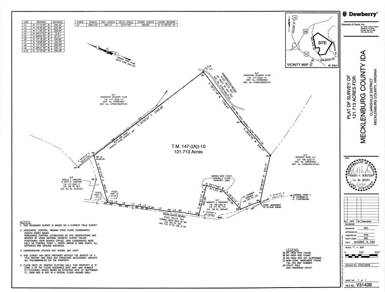 Irongate, Clarksville, VA à vendre - Plan de site - Image 1 de 1