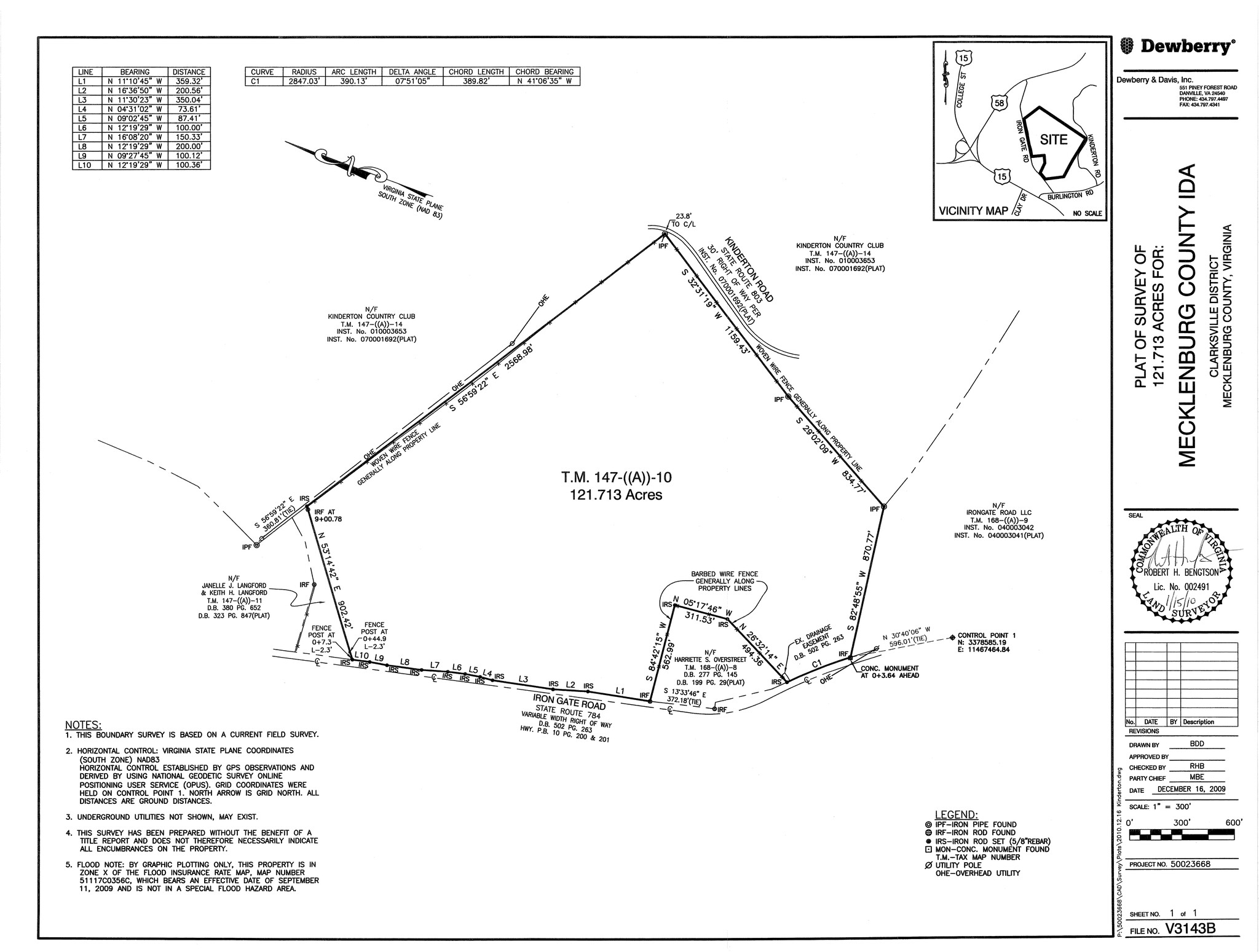 Irongate, Clarksville, VA à vendre Plan de site- Image 1 de 2