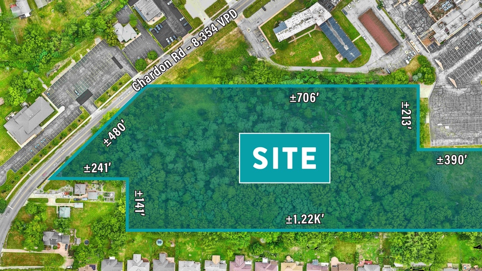 Chardon Rd, Richmond Heights, OH for sale - Aerial - Image 2 of 5