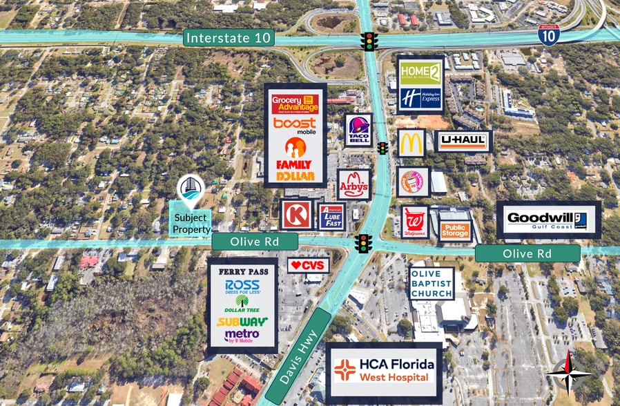 2171 Olive Rd, Pensacola, FL à vendre - Photo du bâtiment - Image 3 de 10