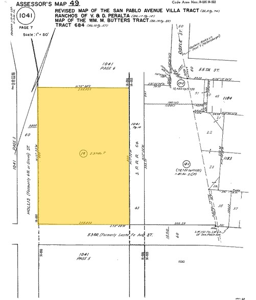 5400 Hollis St, Emeryville, CA for lease - Plat Map - Image 2 of 10