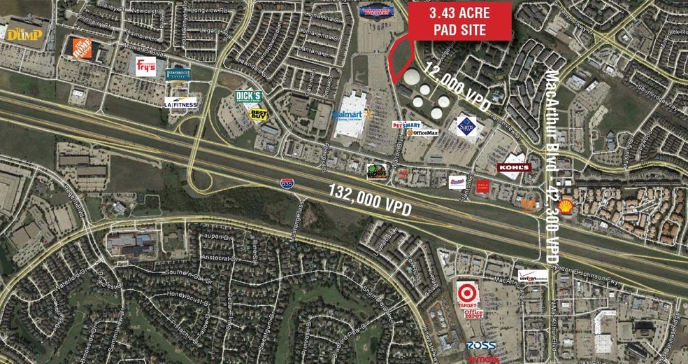 8000 Walton Blvd, Irving, TX for lease - Aerial - Image 3 of 3