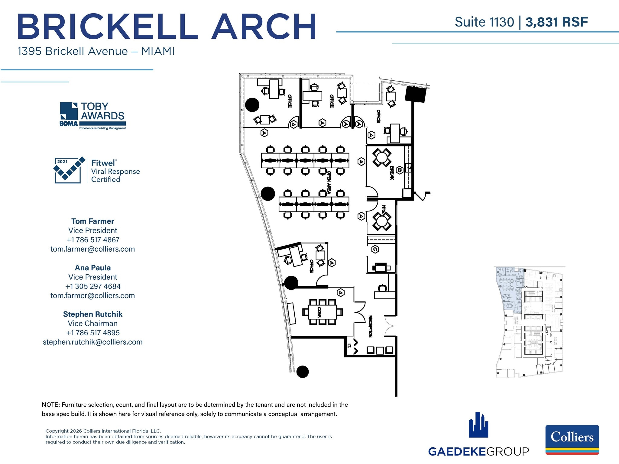 1395 Brickell Ave, Miami, FL for lease Interior Photo- Image 1 of 1