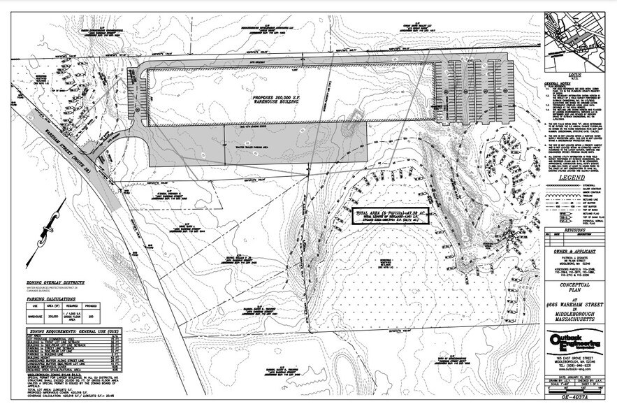 665 Wareham St, Middleboro, MA à louer - Plan de site - Image 2 de 3