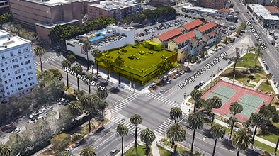 2706 Wilshire Blvd, Los Angeles, CA - Aérien Vue de la carte