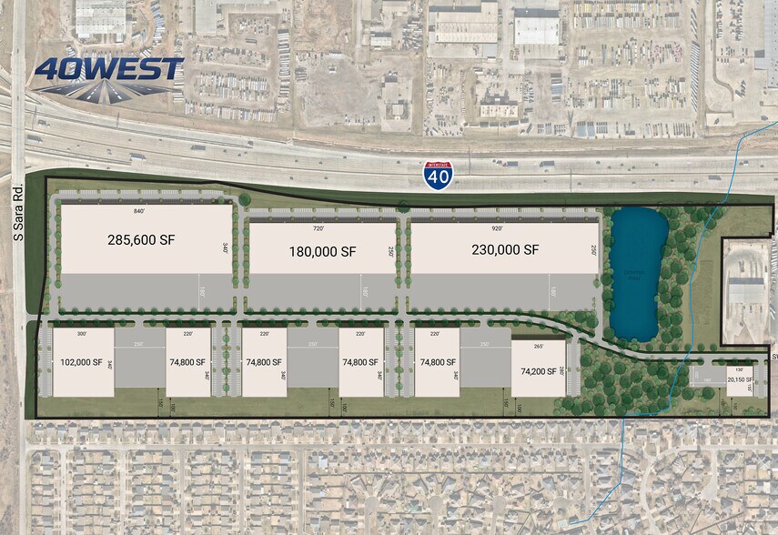 I-40 & S Sara Rd, Yukon, OK à louer - Plan de site - Image 3 de 3