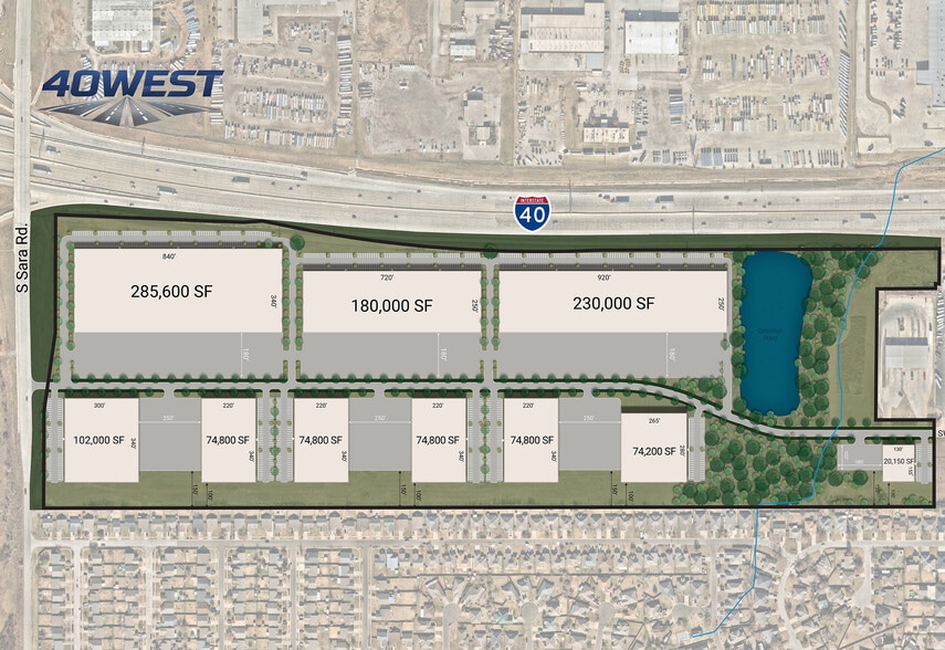 I-40 & S Sara Rd, Yukon, OK for lease - Site Plan - Image 3 of 3