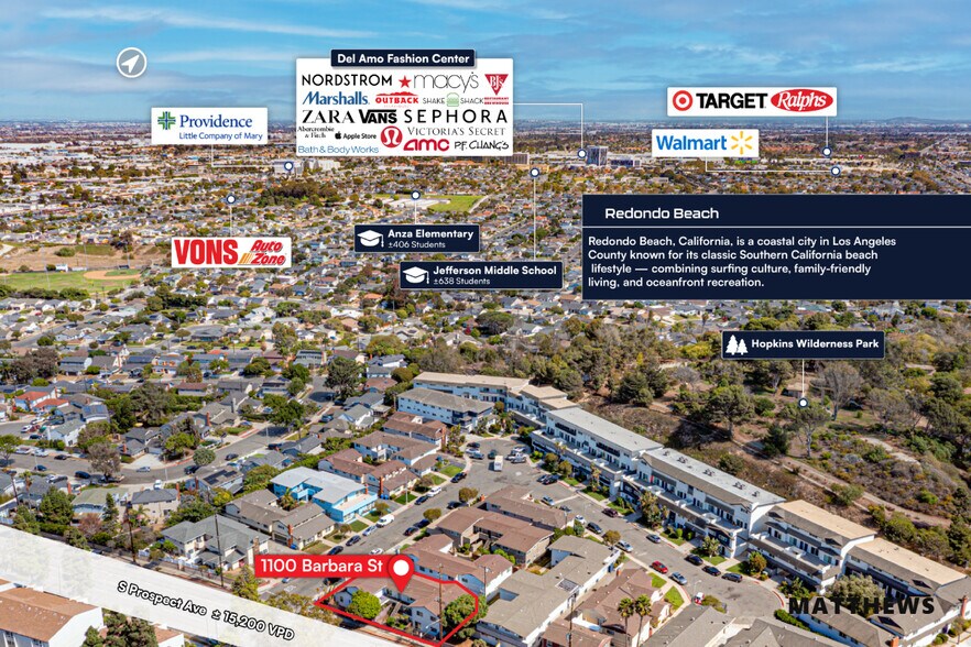 1100 Barbara St, Redondo Beach, CA à vendre - Photo du bâtiment - Image 3 de 4