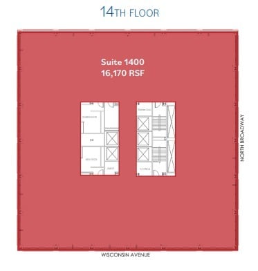 250 E Wisconsin Ave, Milwaukee, WI à louer Plan d’étage- Image 1 de 1
