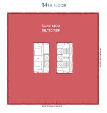 250 E Wisconsin Ave, Milwaukee, WI à louer Plan d’étage- Image 1 de 1