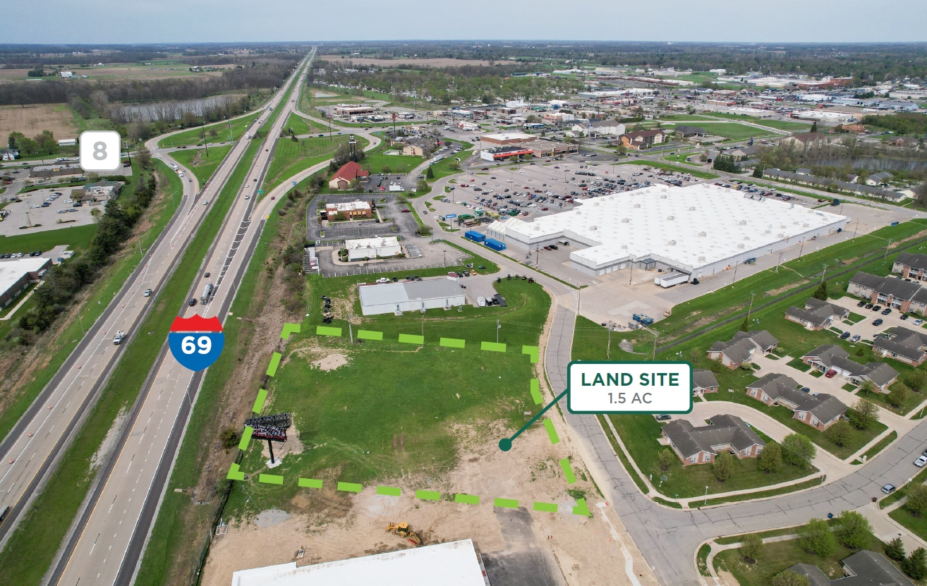 527 Ley Dr, Auburn, IN for lease Aerial- Image 1 of 6