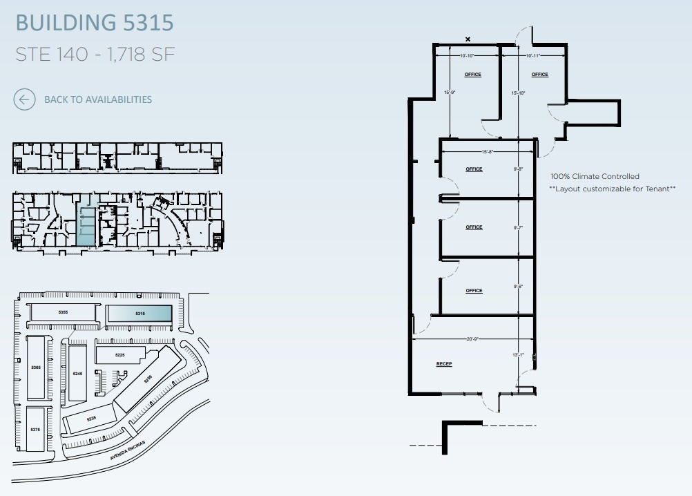 5205 Avenida Encinas, Carlsbad, CA for lease Floor Plan- Image 1 of 2