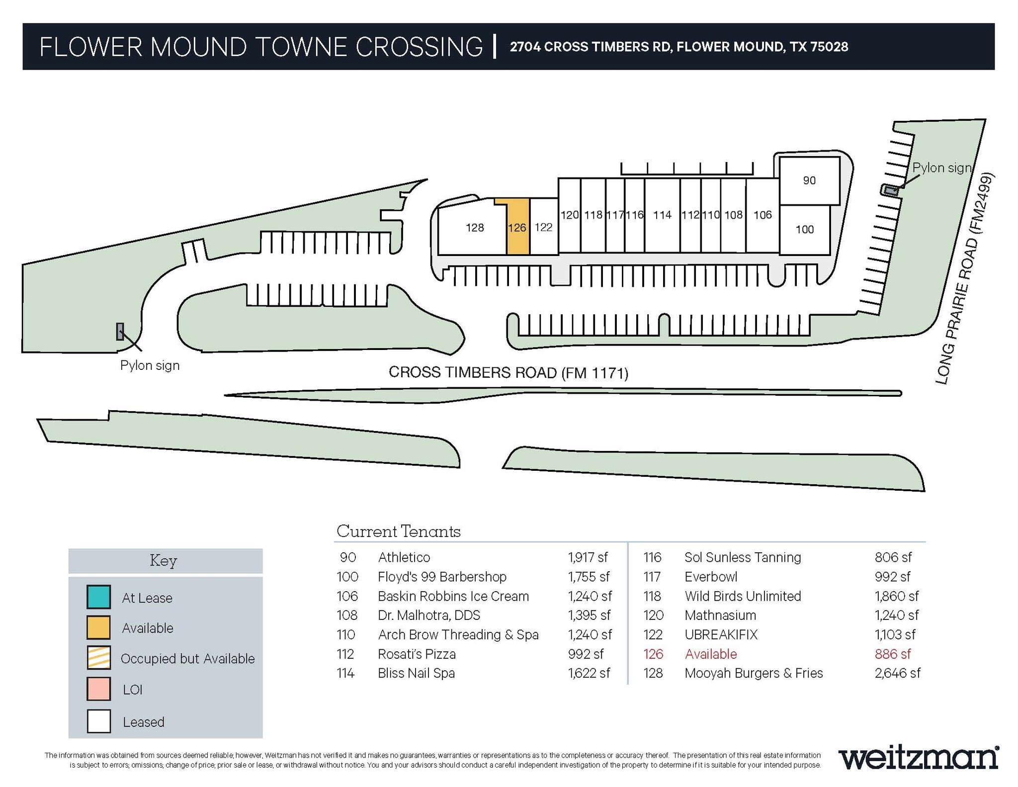 2704 Cross Timbers Rd, Flower Mound, TX à louer Plan de site- Image 1 de 1