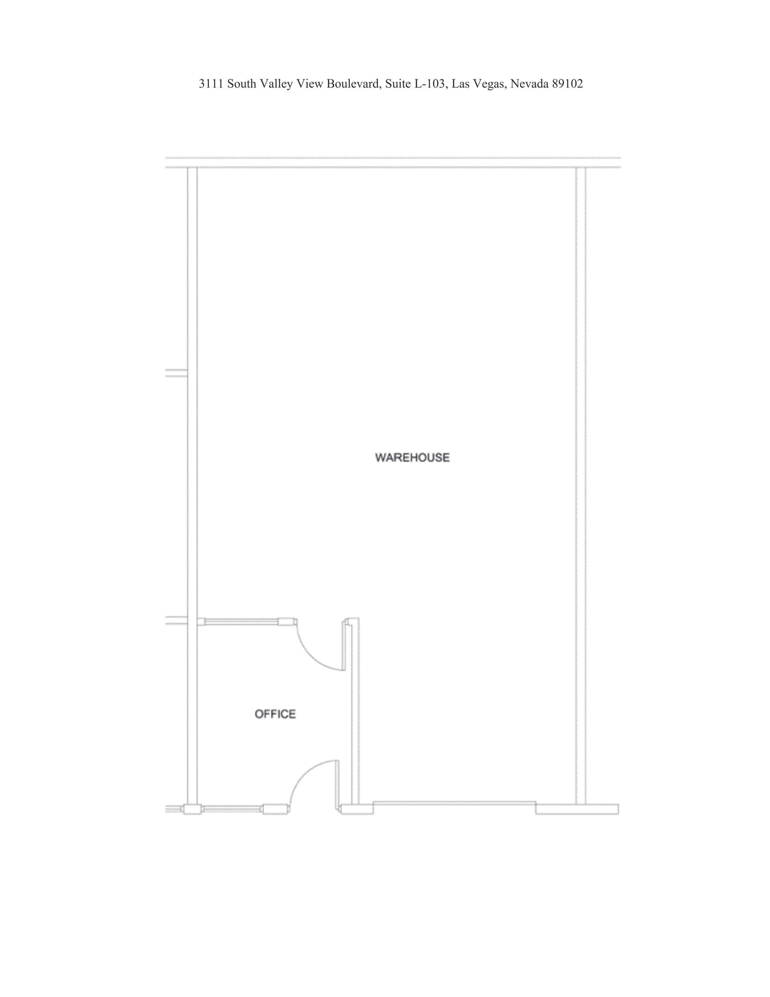 3111 S Valley View Blvd, Las Vegas, NV for lease Site Plan- Image 1 of 1