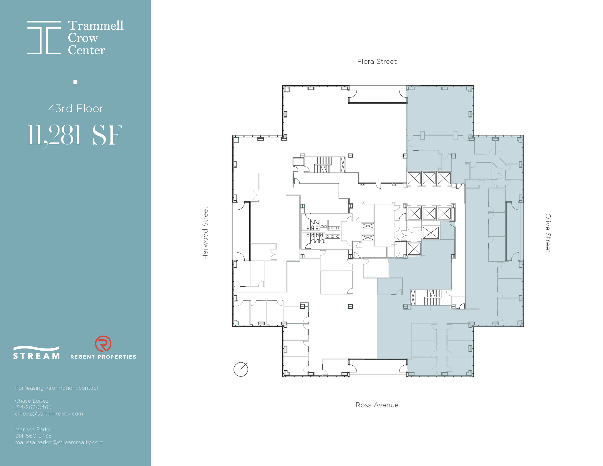 2001 Ross Ave, Dallas, TX à louer Plan d  tage- Image 1 de 1