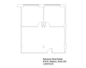 414 N Orleans St, Chicago, IL à louer Plan d’étage- Image 1 de 1