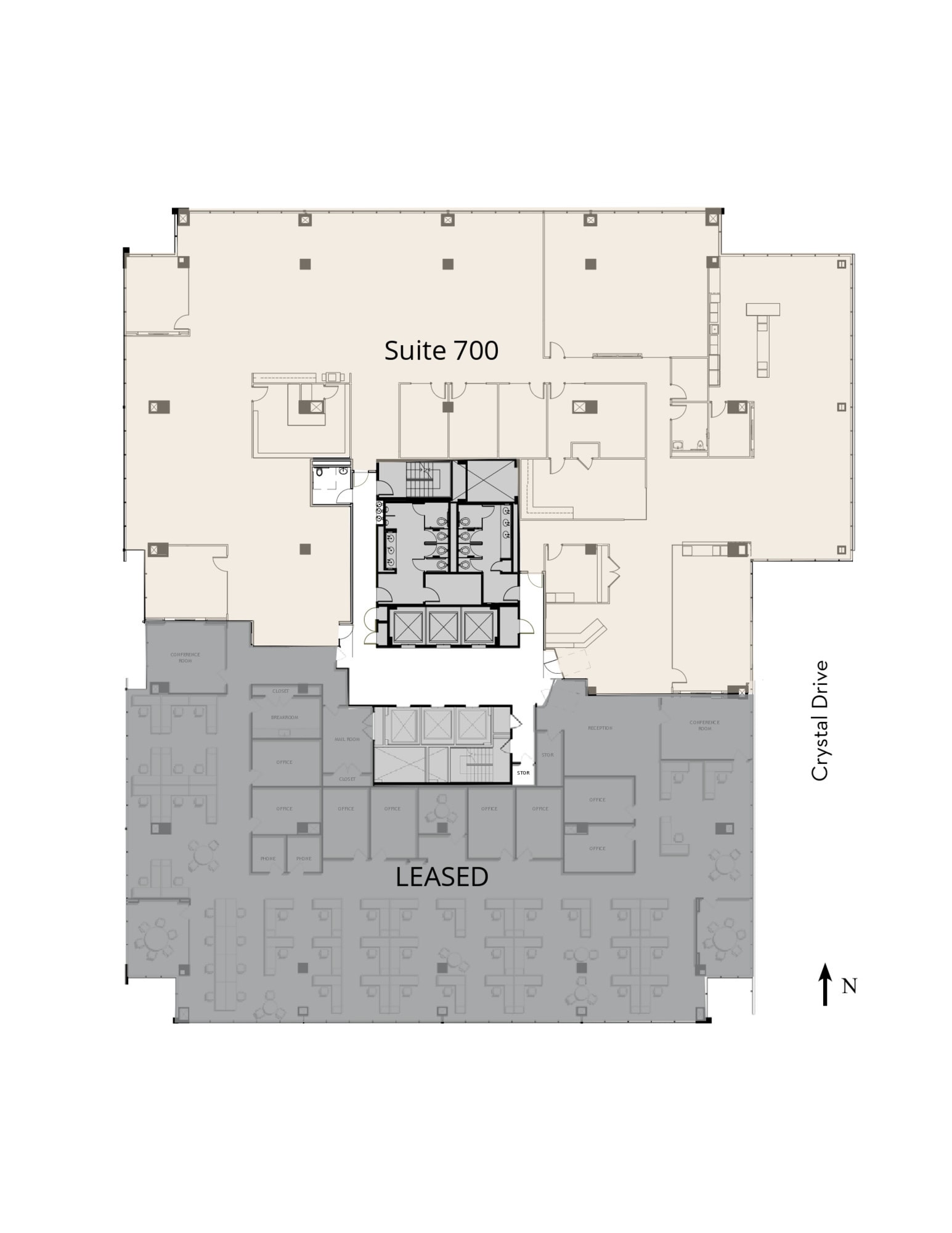 1400 Crystal Dr, Arlington, VA for lease Floor Plan- Image 1 of 1