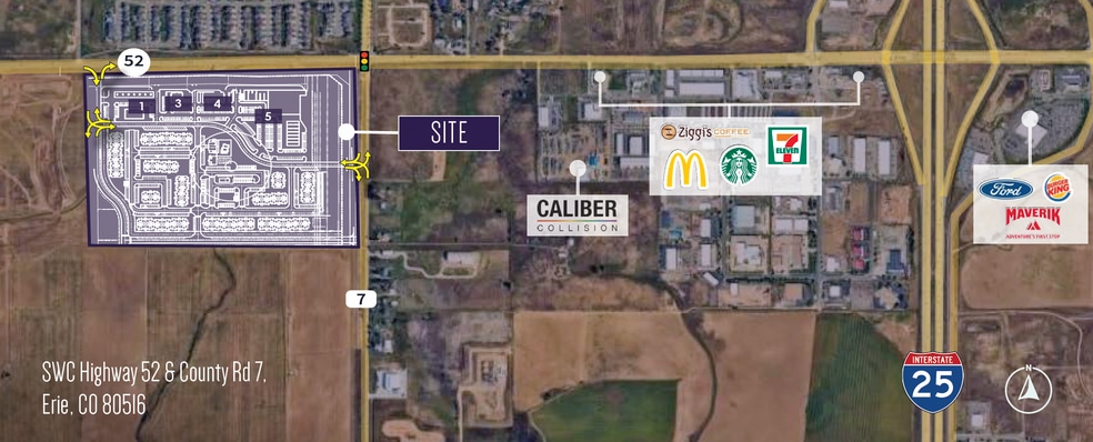 SWC Hwy 52 & County 7 -6017 Aggregate Boulevard rd, Erie, CO for sale - Aerial - Image 1 of 1