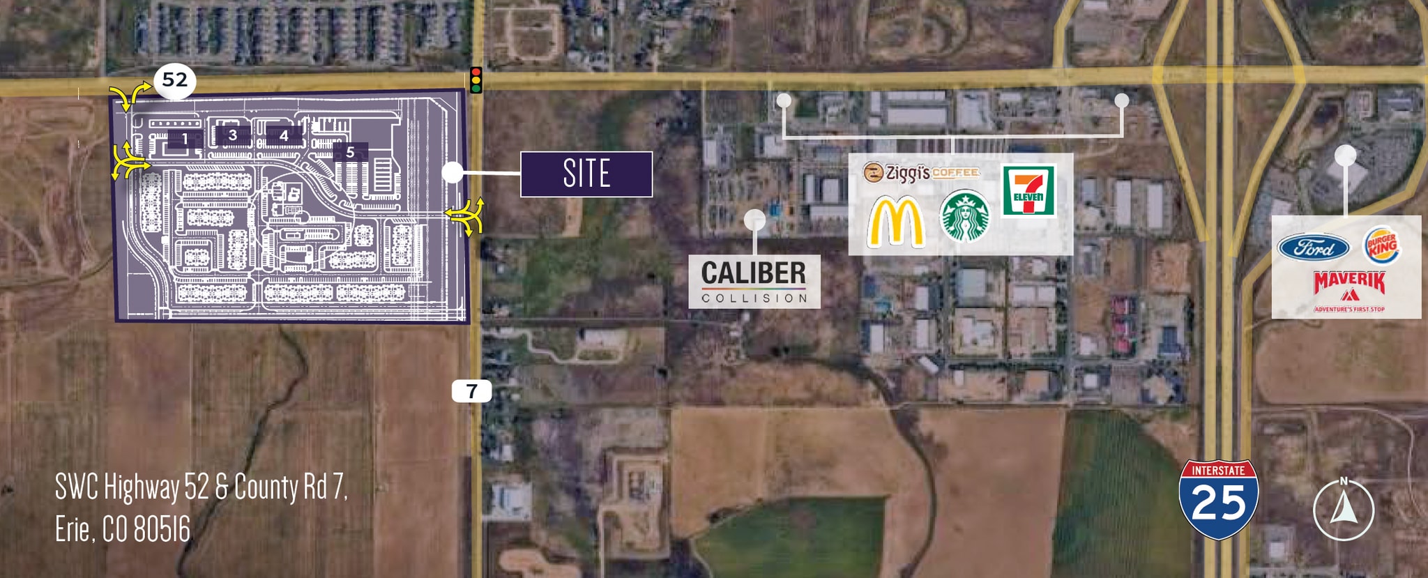 SWC Hwy 52 & County 7 -6017 Aggregate Boulevard rd, Erie, CO for sale Aerial- Image 1 of 2
