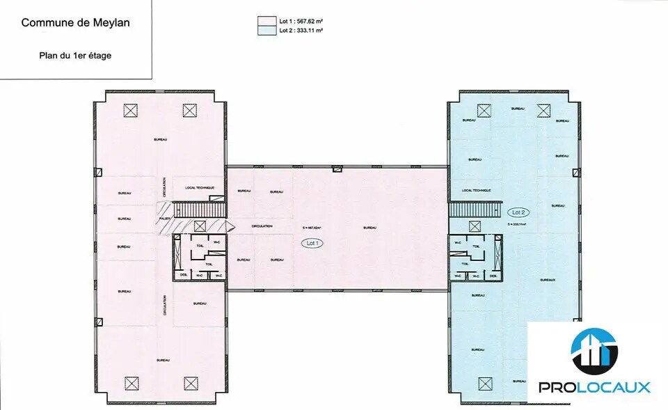 Office in Meylan for lease Floor Plan- Image 1 of 2
