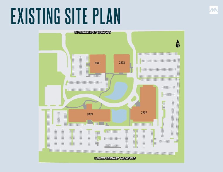 Butterfield Rd & Meyers Rd, Oak Brook, IL à louer - Photo du bâtiment - Image 3 de 7