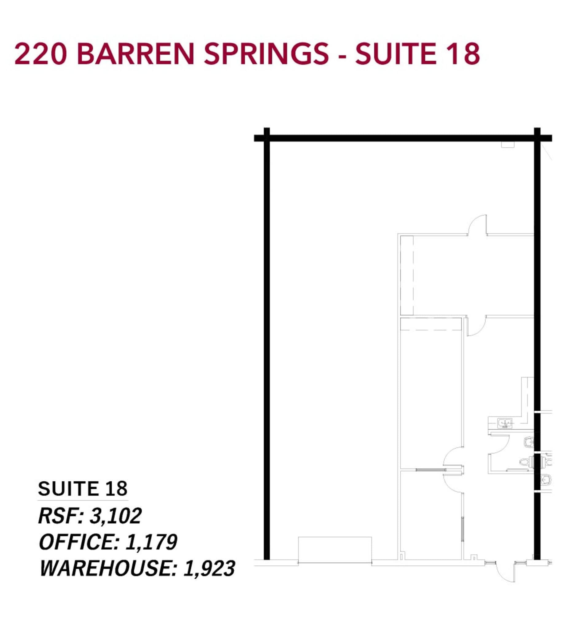 221 Barren Springs Dr, Houston, TX for lease Floor Plan- Image 1 of 1