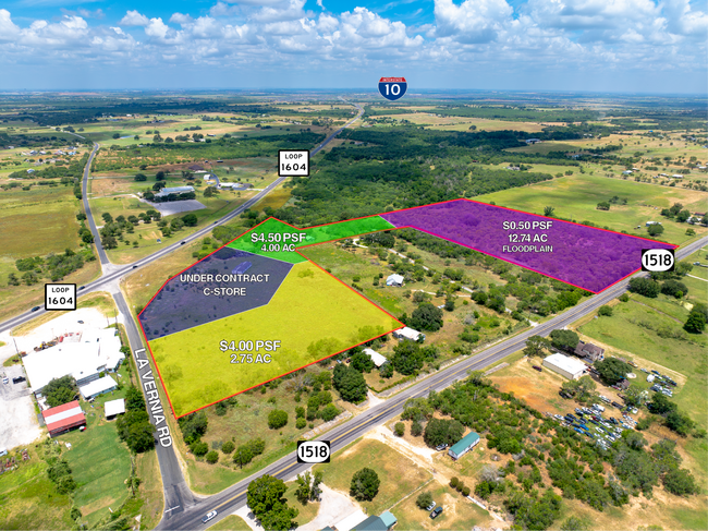 Plus de détails pour 2717 E FM 1518 S, Saint Hedwig, TX - Terrain à vendre