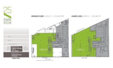 25 Park Row, New York, NY à louer Plan d’étage- Image 2 de 2
