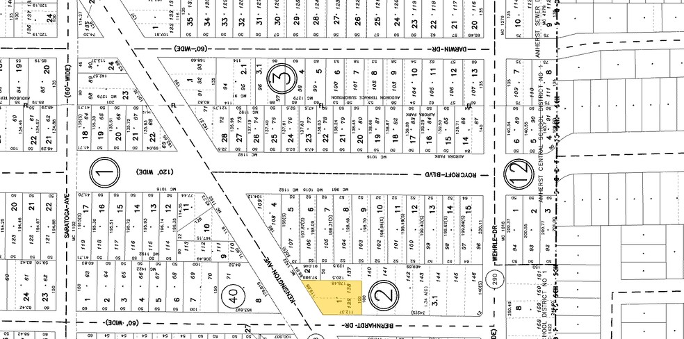 2095 Kensington Ave, Buffalo, NY à vendre - Plan cadastral - Image 1 de 1