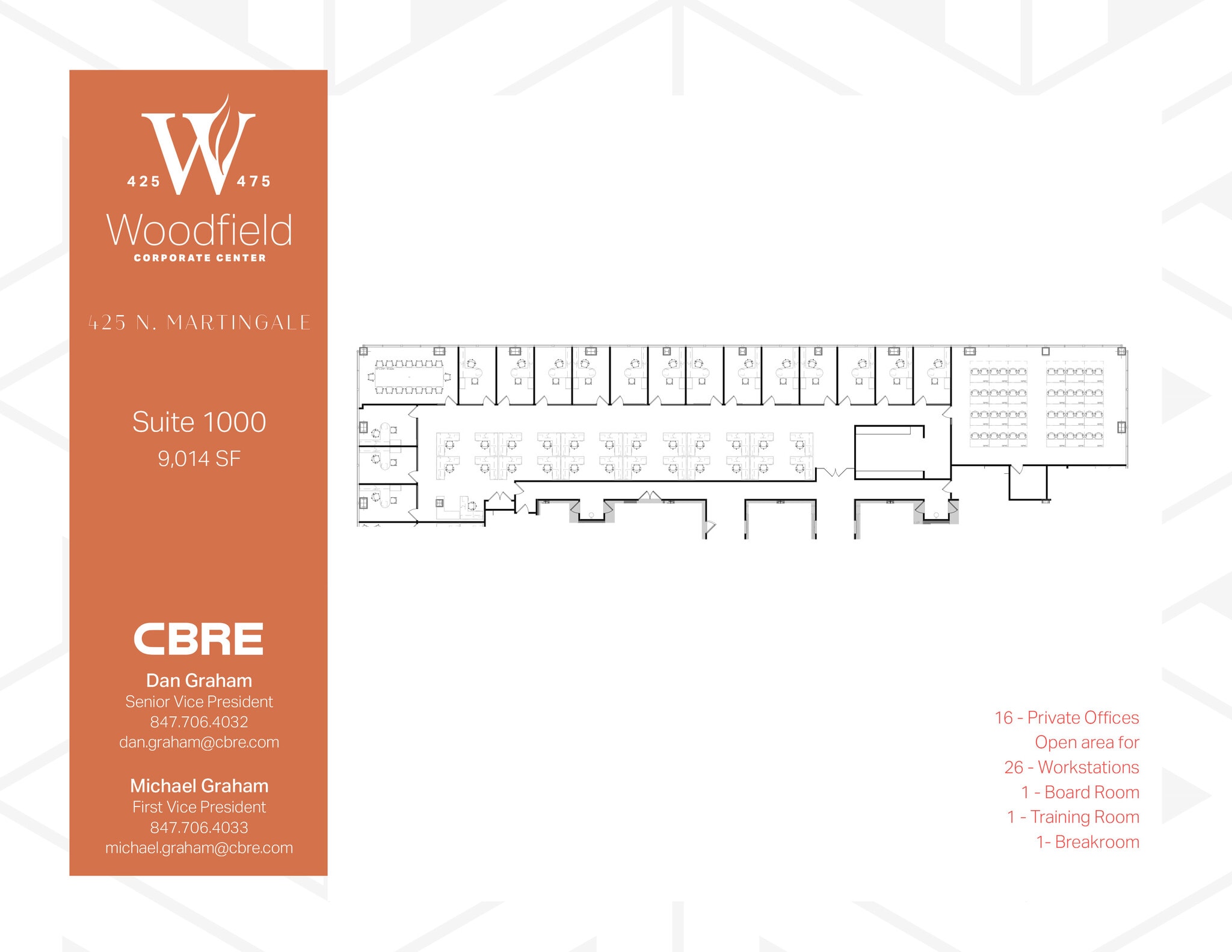 425 N Martingale Rd, Schaumburg, IL for lease Floor Plan- Image 1 of 2