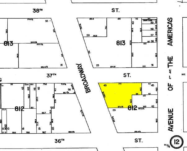 1370 Broadway, New York, NY for lease - Plat Map - Image 3 of 5